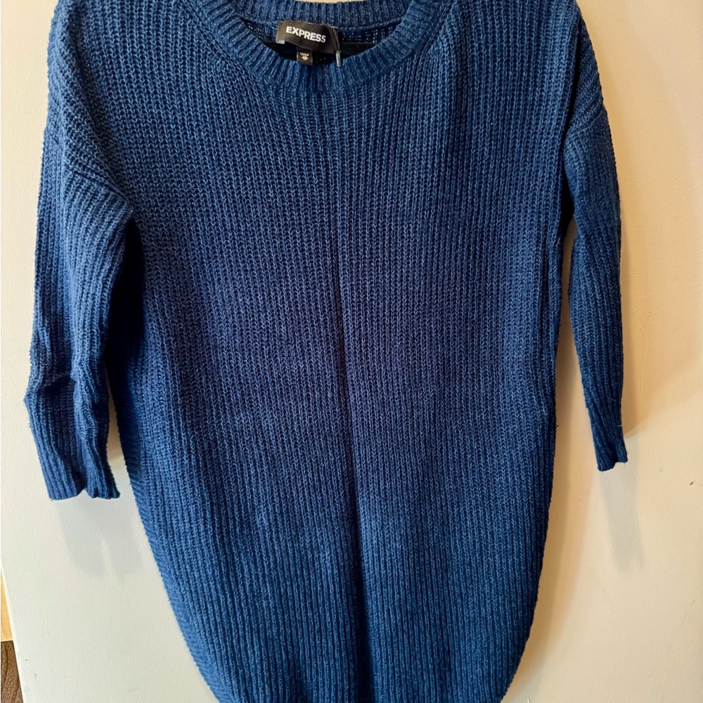 Express Women's Blue Sweater